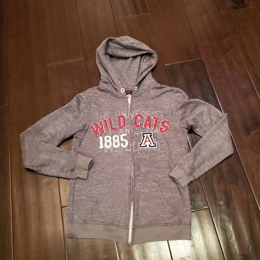 UNIVERSITY OF ARIZONA WILCATS ZIP FRONT HOODIE